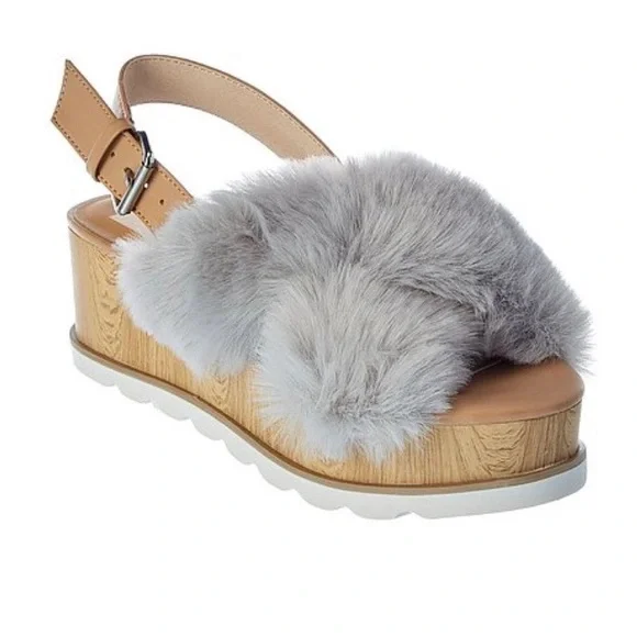 Dolce Vita Shoes Nwb Dolce Vita Faux Fur Wedge Combat Boot